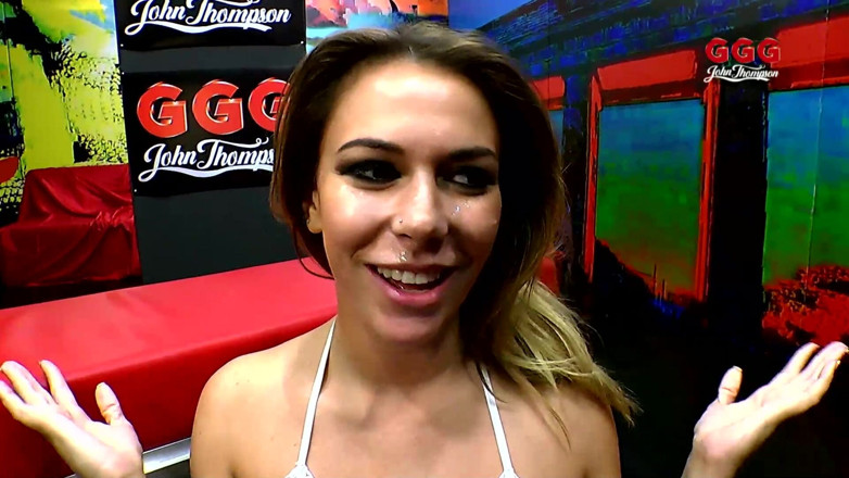 GGG John Thompson Studio: Ggg - Blonde Slut Gets Gangbanged Hard and Covered in Cum