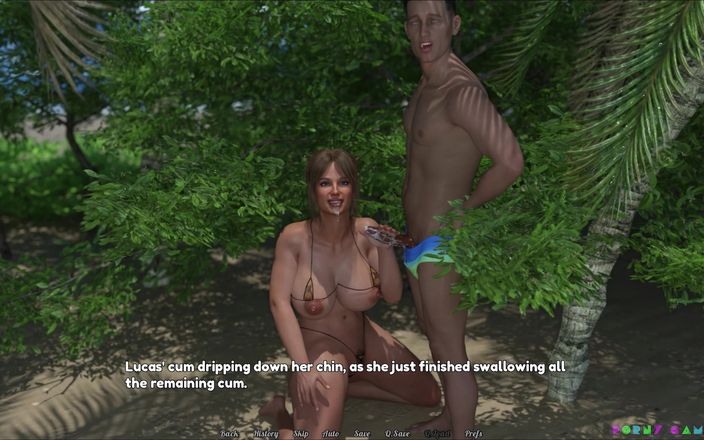 Porny Games: Perfekt hemmafru av K4ush - Något det händer på stranden 10