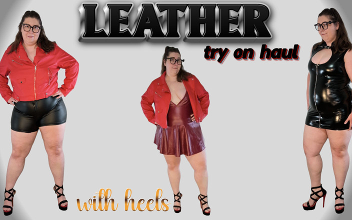 largebootylexi: Tall BBW Tempting in Leather Try on Haul