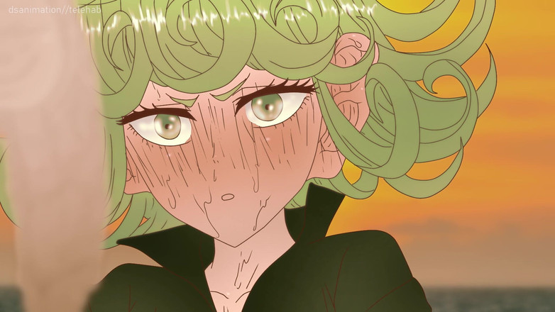 DsAnimation: Tatsumaki mit riesigen Ohren im offenen Ozean auf einem Raft...