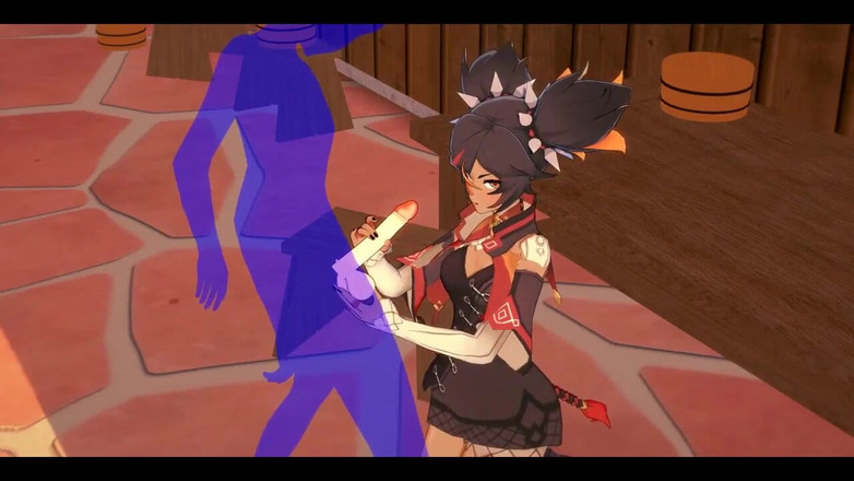 HentaiTubes: Genshin Impact Hentai - Xinyan handjob und blowjob - japanischer asiatischer Manga-Anime-Film...