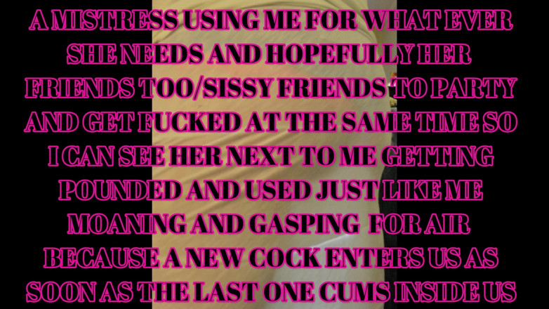 Gracie Love: My real sissy goals and dreams I need help with...