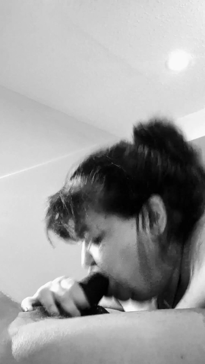 MrsHoley: Sucking the Black off Stepdaddy's Dick