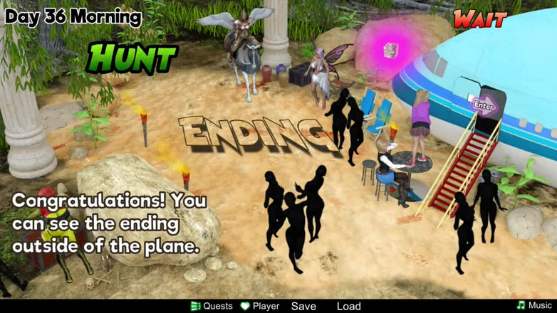 HotSummer117: 하렘 아일랜드 캡 14 - 소녀와 밀프의 하렘과의 최종 1부