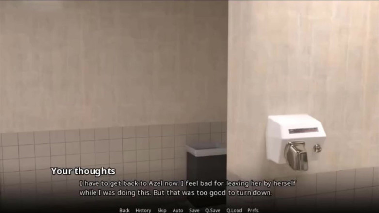 Visual Novels: WVM stars university part 15 - fuck waitress in mouth in toilet