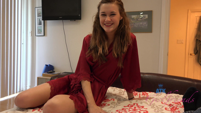 ATK Fans (Girlfriends): Freckled Teen Alaina Tries a Dick for The First Time