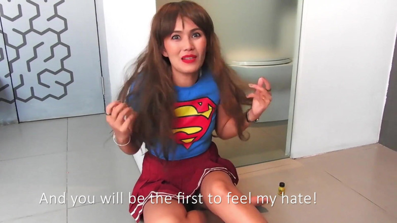 Asian Pussy Vision: Superwoman against you and the world - custom clip part 5