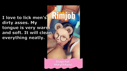 Mary Di: Rimming. I want to Lick a man's ANUS with my...