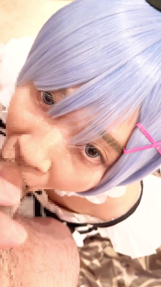 Tsuki-miko: Re:zero Rem Browjob Gookkun While in Heat