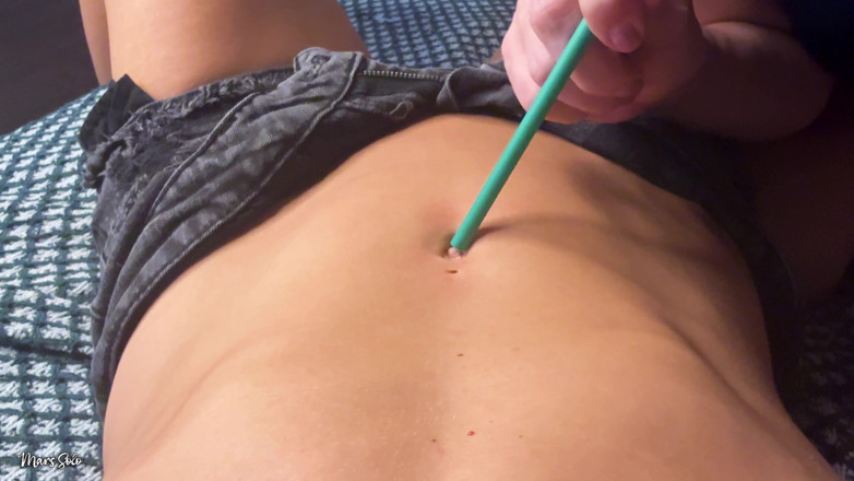 Mars Solo: POV: Mars Solo's Belly Button Orgasm and Exploration with Slutty...