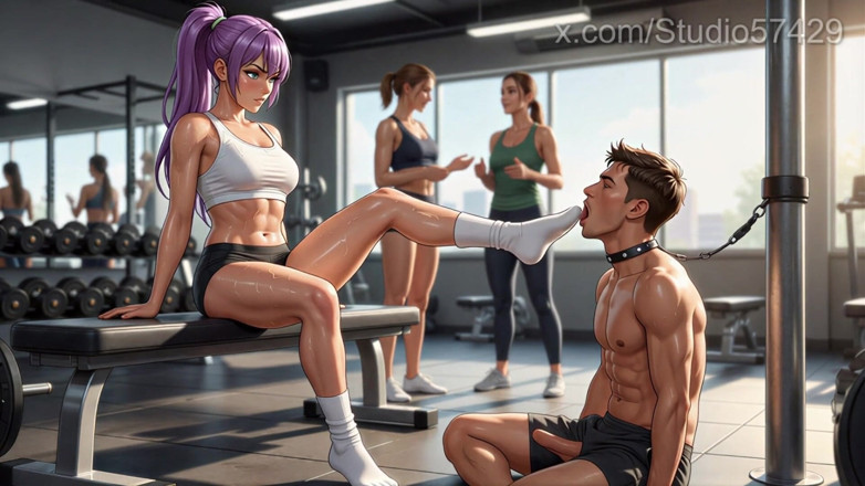 Studio 57429: Female Supremacy Foot Gagging in Public