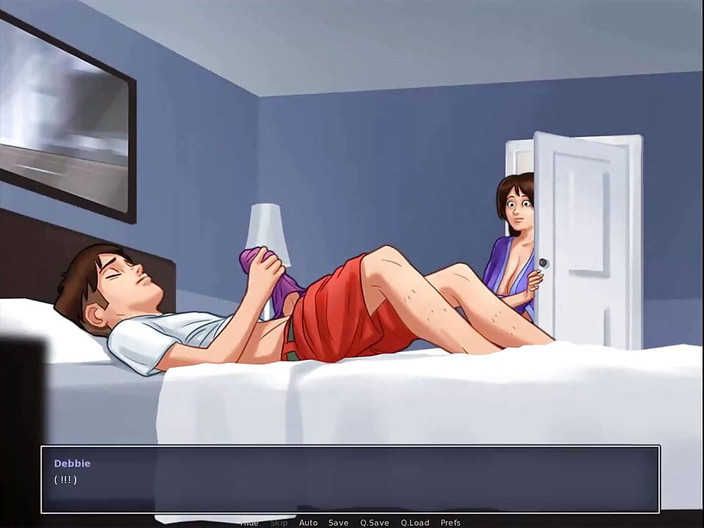 Dirty GamesXxX: 夏の武勇伝:継母は彼女の下着ep 38で自慰行為をしている彼女の義理の息子を捕まえました