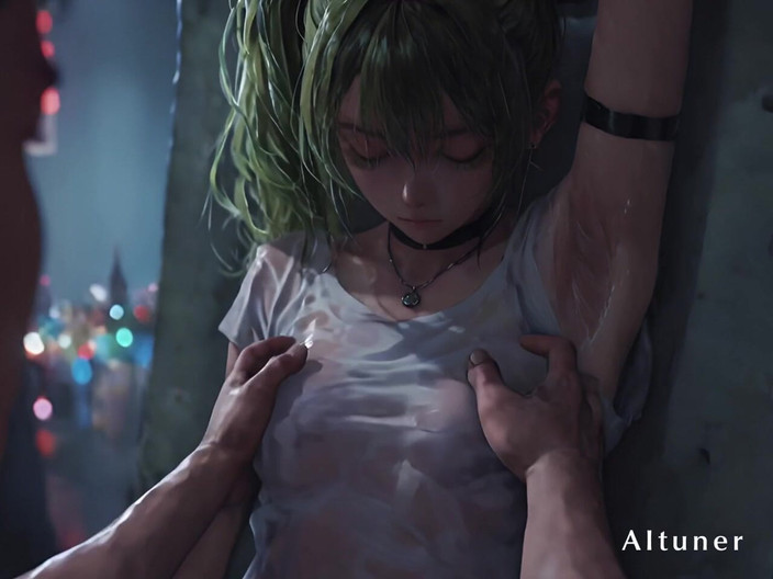 AItuner: Ekor kembar zamrud, choker hitam - kendalikan malam dan tinggal di...