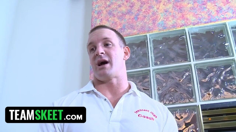 Team Skeet: Pretty cheerleader will do everything to get accepted in the...