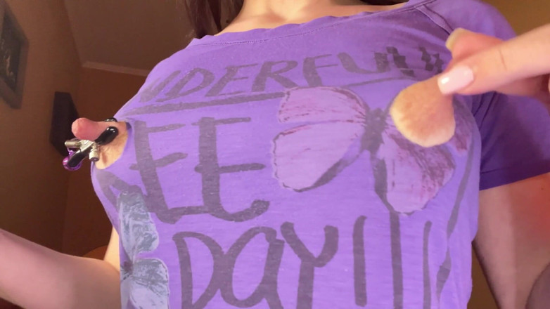 Kristi Ren: The MILF's Nipples Poked Through Her T-shirt, and She Couldn't...
