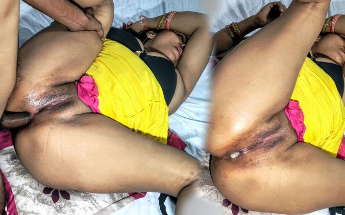 Happyhome: मैंने आंटी की गांड पर तेल लगाया और उसे चोदा
