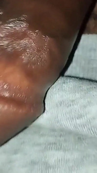 Hairy Kenyan Twink Vigorously Stroking His Hard Dick. Part 2