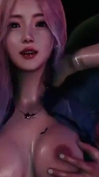 3D Pink Slut Babe Got Fucked so Hard in the Bar