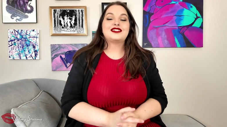 Sydney screams fetish: Boss Squishes You with Lipstick Kisses &amp; Big Ass