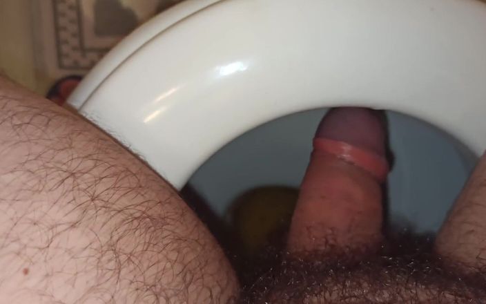 Kinky guy: Morning Pee in Toilet, Really Relaxing Time. Peehole Closeup