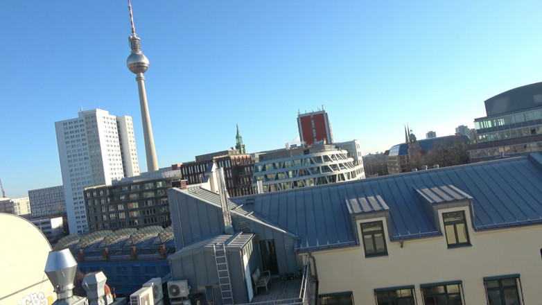 SnakeDave studio: Spontaneous Blowjob Over the Rooftops of Berlin