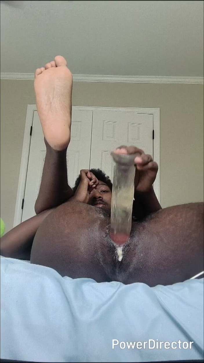 DaBlackFemboy: Dildo Deep in My Bussy During Missionary Leaves Me Breathless...