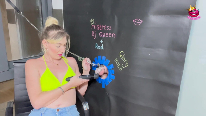 Mistress_BJQueen: Chastity Cage Gloryhole Denial