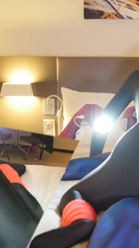 Jureka Delmar fucked with Black Zentai Lycra