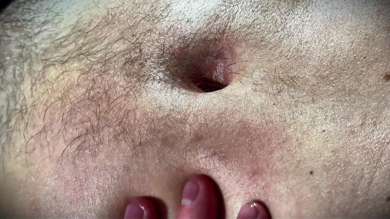 Navel fans: Masked Trampling - Belly Play, part 2