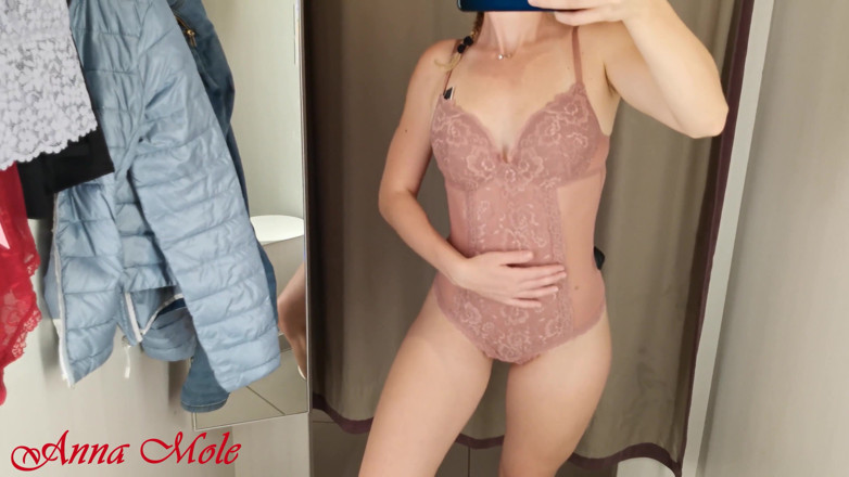 Anna Mole: The girl loves trying on different underwear and filming it...