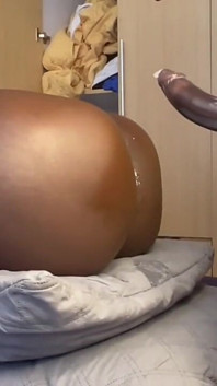 Going Deep Inside Her Creamy Ebony Pussy