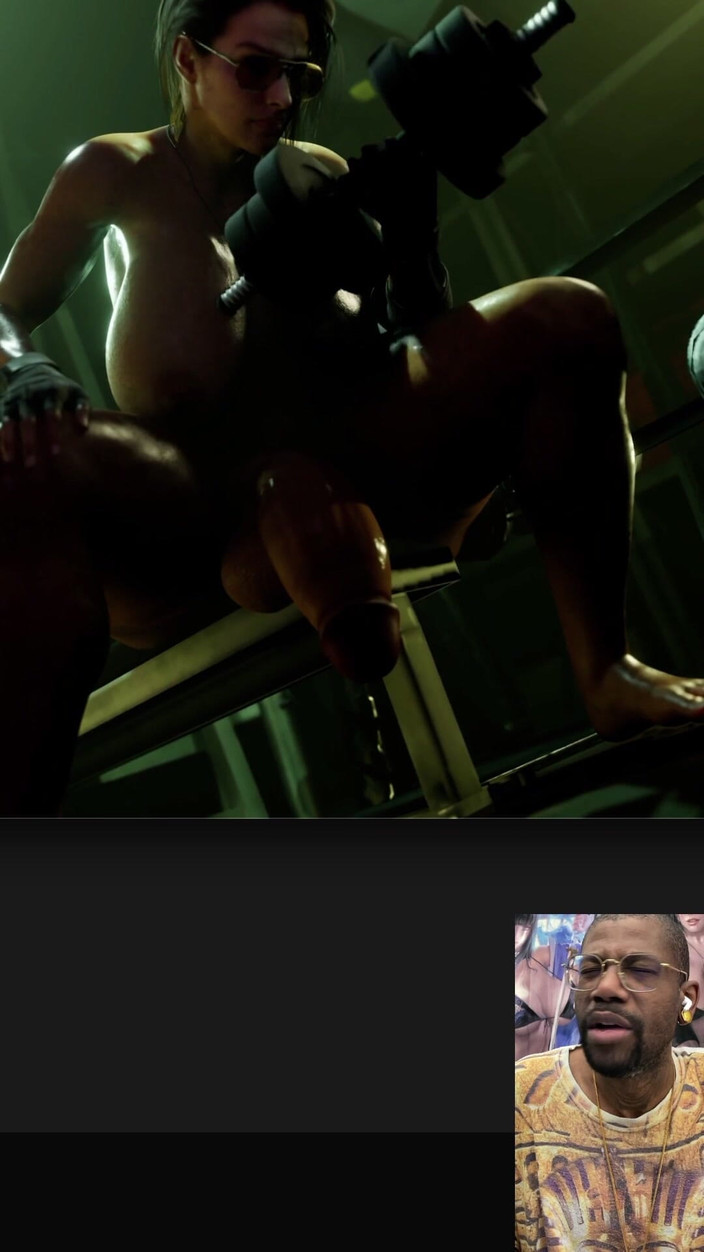 L6RD7BLU3 FUTA: Jill Valentine, trans à gros nichons, se prépare pour son retour...