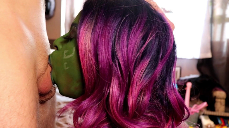 Tiptobase69: Gamora Gags on Quills Cock