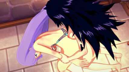 Hentai Smash: Futa Nemuri fucks Hado in a bath house - My hero...