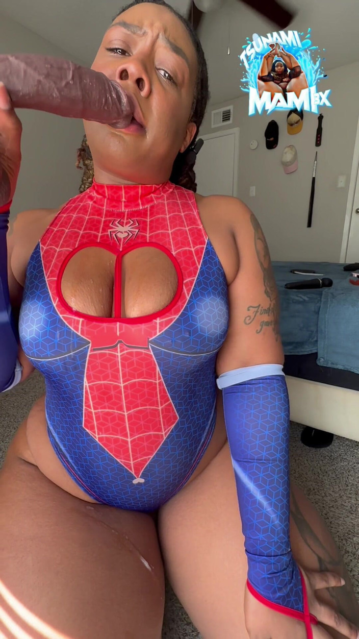 Tsunami mami: Friendly Neighborhood Spidey Slut