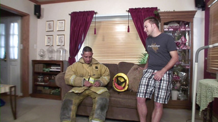 Male Dream: Tattooed stud slams his friend's butt hole