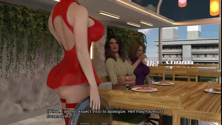 Dirty GamesXxX: Assoiffé de mes invités : déjeuner au restaurant avec deux filles, épisode 12