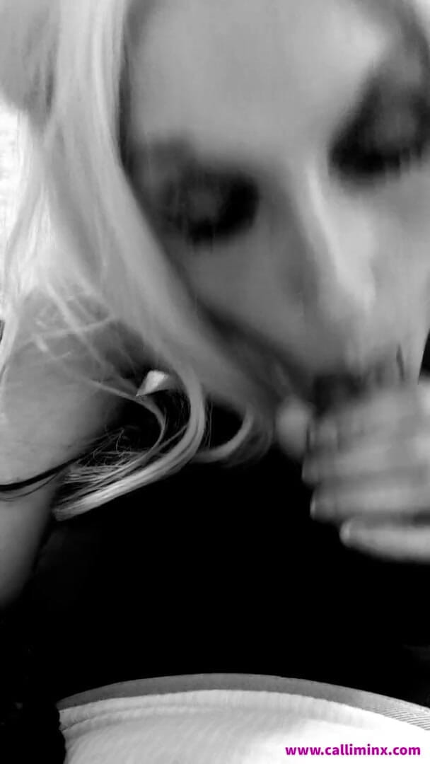 Calli Minx: Biting the cum out of his dick