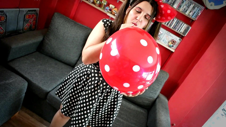 melu_world: B2p Balloons - Blow, Deflate and Pussy Play as Minnie - Bunny...
