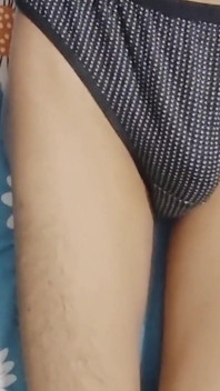 Sissy boy wear mom's pantie