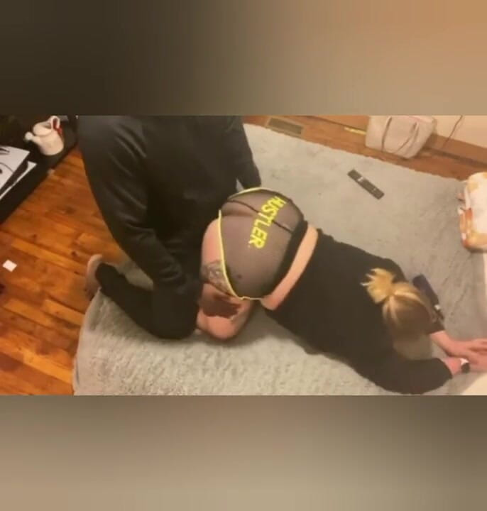 BootyCakez: Creampied while wearing her hustler booty shorts