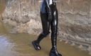 Latex Desire: Rubberized Walk in the Mud