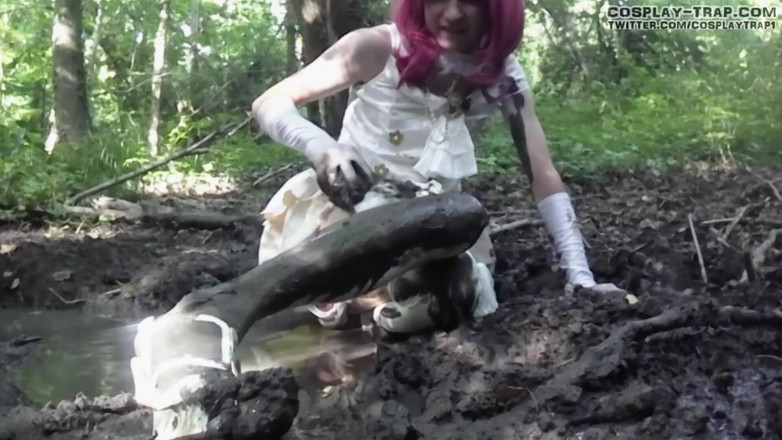 RosalinaxGirl: जाल कॉस्प्ले Maki दुल्हन गन्दा खेल में कीचड़