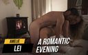Amelie Lei: A romantic evening next to the fireplace!
