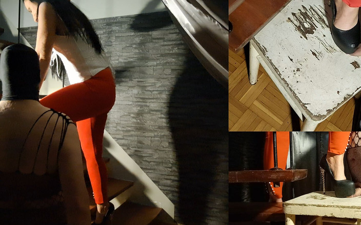 Lady Luciana Di Domizio: Топчусь на члене рабыни