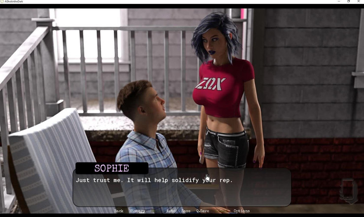 Erotic Krisso: Выстрел в темноте - член растягивает киску своего друга