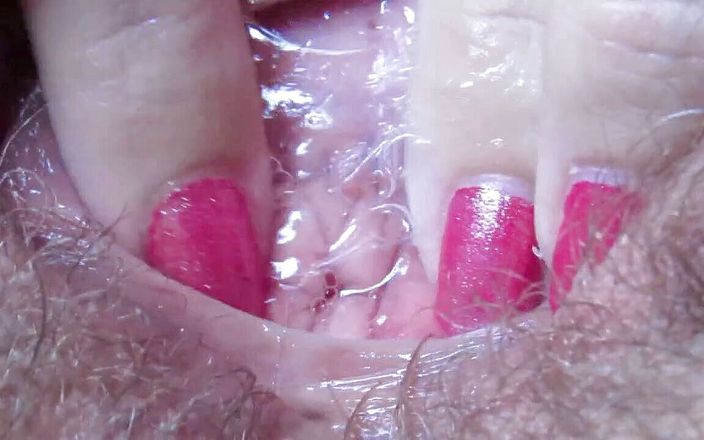 Cute Blonde 666: Wet vagina pussy after orgasm in extreme close up