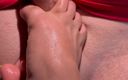 Latina malas nail house: Toes massaging big dick