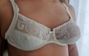 Only bras: White Lace and Nylon Bra