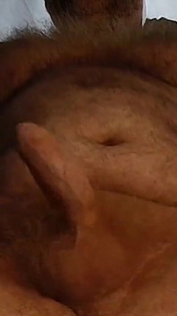 British Hairy Bear Wank with Hairy Chest and Belly